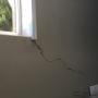 Uploaded by visitor on 2016/01/20 - Cracks around ALL windows and doors in room where overhang slab is sagging