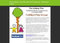 The Lollipop Tree Play Group's website