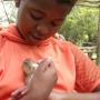 Rachel feeding squirrel