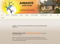 Andanté Game Farm's website