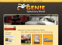 Genie Upholstery World's website
