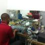 George, one of our technicians, hard at work
