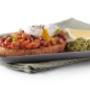 New Spicy Beans on Toast lacto-ovo vegetarian breakfast from Mugg & Bean.
