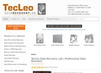 Tecleo Data Recovery and Digital Forensics Lab's website