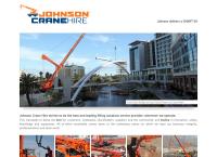 Johnson Crane Hire's website