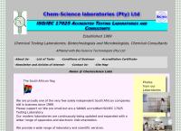 Chem-Science Laboratories (Pty) Ltd's website