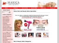 Marica Products Salon Specialists's website