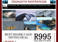 Hermanus Backpackers and Budget Accommodation's website