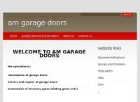 AM Garage Doors's website