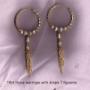 18ct Hoop earrings with drops