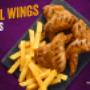 BBQ chicken wings or hot wings, whatever your flavour is you’ll get it with our 3 Full Wings & Chips. They are also available in mild and lemon & herb flavours.