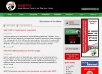 SADTU Provincial Office's website
