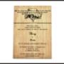 Wooden invitation
