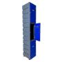 3 tier plastic locker Flat top