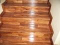 Solid wooden staircase