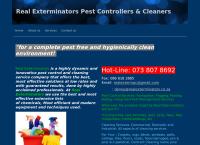 Real Exterminators Pest Control & Cleaning Services's website