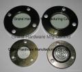 Flange fused sight windows nickel plated