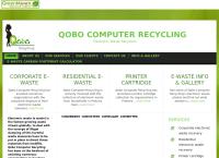 Qobo Computer Recycling's website
