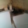Check out this bath damaged by a candle burn