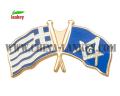 Flag design badge pin enamel work