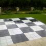Black and white dance floors