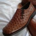 Mens-Ostrich-skin-shoe