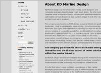 KD Marine Design's website