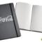 An example of our Somerset Eco Friendly Notebook with a logo.