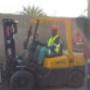 forklift training student