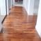 Solid Zim Teak Floor with High Gloss Finish