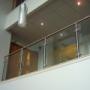 Framed glass balustrade