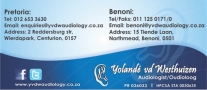 Yolande Van der Westhuizen Audiologist