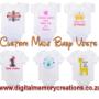 Personalized baby onesies