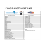 Product Listing