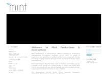 Mint Productions & Destinations's website