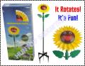 Smiling Spinning Sunflower Sprinkler, So fun!