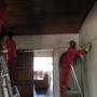 Cleaning of fire damaged walls