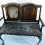 Fire damaged bench
