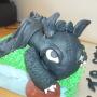 Toothless dragon cake