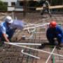 Workers on site