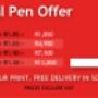 Printed pens special offer
