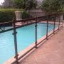 glass pool fence
