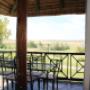 View outside from inside the chalet