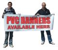 PVC Banner with eyelets and rope cable tie