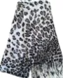 Leopard pashmina scarf