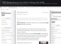 AMF Typing Services's website