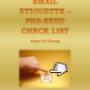 Email etiquette pre-send checklist