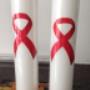 Aids Awareness Candles 50cm height