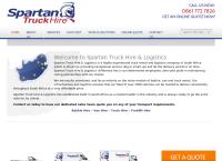 Spartan Truck Hire and Logistics's website