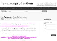 Jo Watson Productions's website